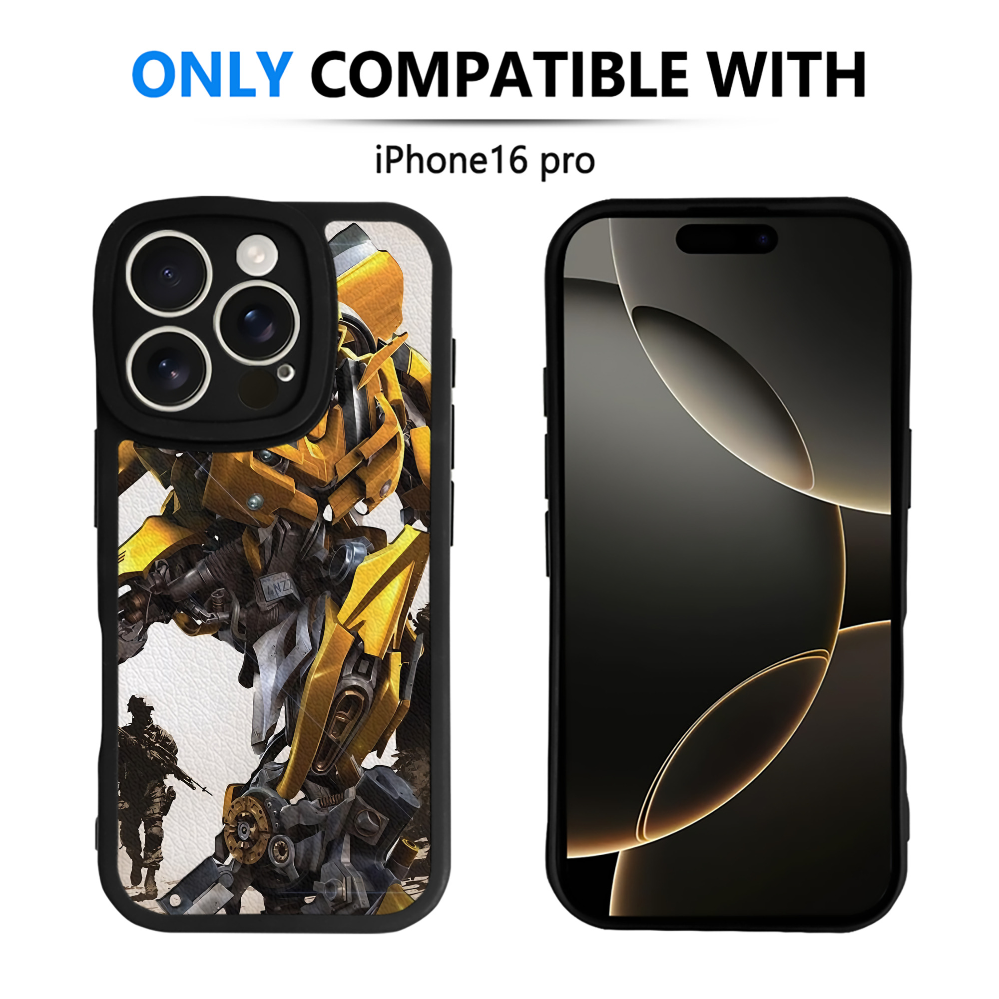 （画像用） Transformers トランスフォーマー 【iPhone 16シリーズ対応】シリコンスマホケース（レザー調） 材質：シリコン